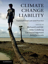 Climate Change Liability (eBook): Transnational Law and Practice